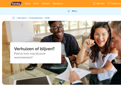 Ervaringsverhalen voor Funda en de NVM